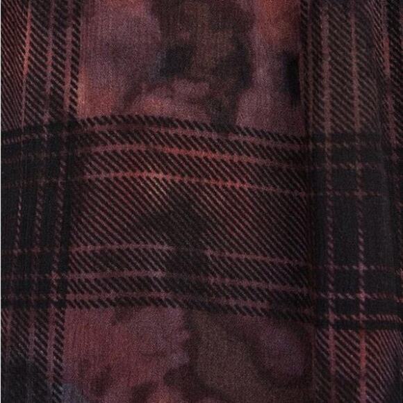 Torrid Tye Dye Crinkle Gauze Smocked Flutter Sleeve Top 00 Size M 10 - Picture 5 of 8